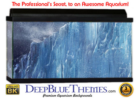 Buy Aquarium Background Ice Cliff Aquarium Background