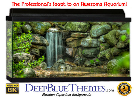 Buy Aquarium Background Waterfall Rocks Aquarium Background