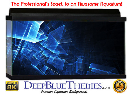 Buy Aquarium Background Blue Polygon Aquarium Background