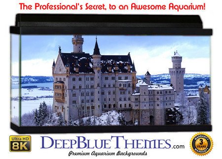 Buy Aquarium Background Castle Frozen Aquarium Background