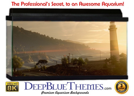 Buy Aquarium Background Gamer Lighthouse Aquarium Background