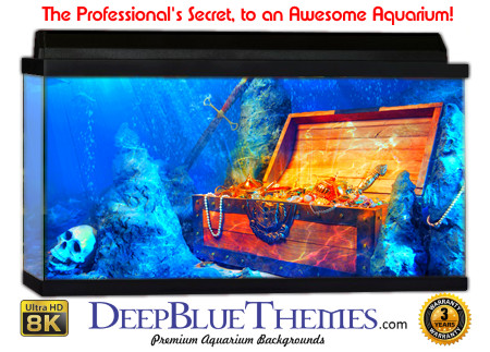 Buy Glo Fish Pirates Treasure Aquarium Background