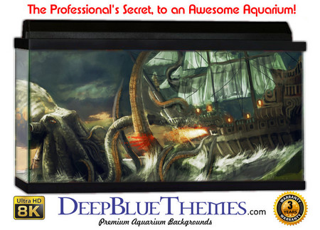 Buy Aquarium Background Ship Attack Aquarium Background