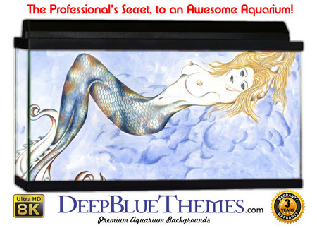 Buy Aquarium Background Mermaid Blonde Aquarium Background