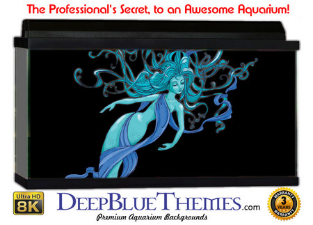 Buy Aquarium Background Mermaid Blue Aquarium Background