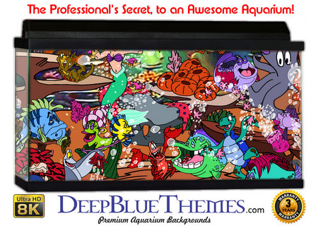 Buy Aquarium Background Mermaid Cartoon Aquarium Background