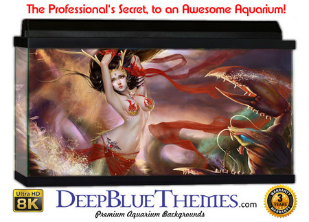 Buy Aquarium Background Mermaid Power Aquarium Background