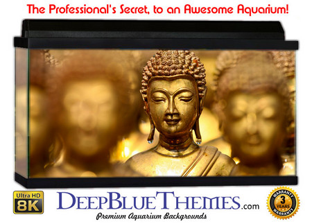 Buy Aquarium Background Statue Golden Aquarium Background