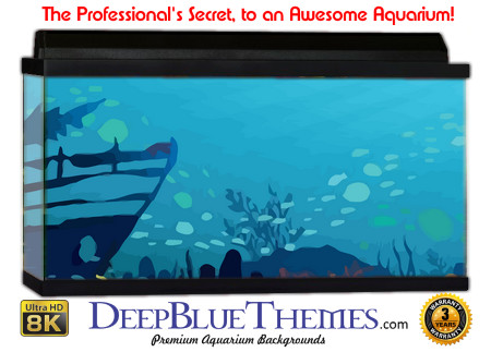 Buy Aquarium Background Wreck Art Watercolor Aquarium Background